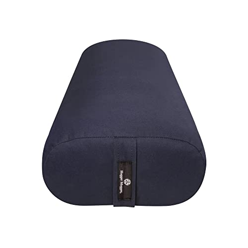 Hugger Mugger Standard Yoga Bolster - Blue - Firm Core With A Soft Surface, Rectangular Shape,  Restorative Yoga, Handmade In The Usa #TOP3