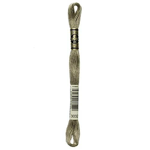 Image of DMC 6-Strand Embroidery Cotton Floss, Medium Mocha Brown