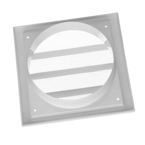 EUROPLAST Ø 150mm Weiß Lüftungsgitter mit beweglichen Lamellen Jalousie Abschlussgitter Rückstauklappe Verschlussklappe