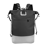 Generisch Duffel Mochila | 25 l cierre de rollo para exteriores | Mochila de viaje – para camping, exterior, montañismo, trekking, gimnasio, deportes, ciclismo, Negro, Ver descripción, Ver