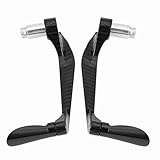 Cocoarm Kohlefaser-Universal-22-mm-Hebelschutz für Motorrad-Kupplungsbremsgriff, Einfache Installation, Premium-Qualität, Professionelle Herstellung mit Motorrad-Kupplungsbremsgriff, Anwendung (BLACK)