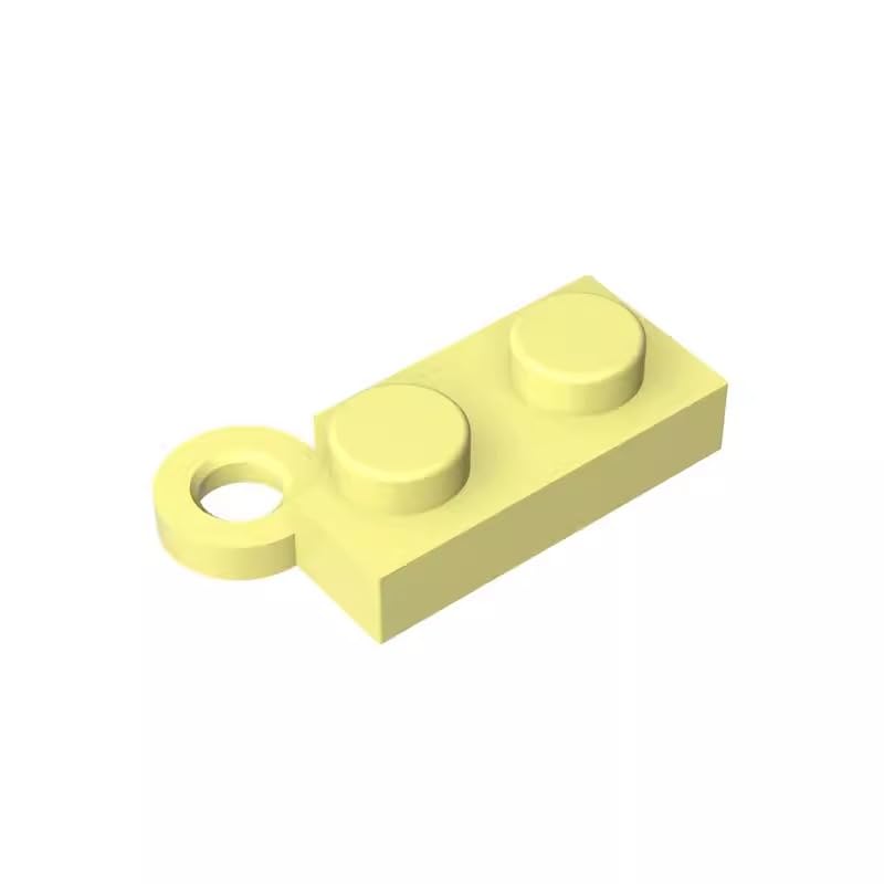 Gobricks 2429 Hinge Hinge Plate 1x4 Swivel Base 50 Pieces GDS-807 Compatible with Lego Building Blocks Color:Bright Light Yellow — image 1