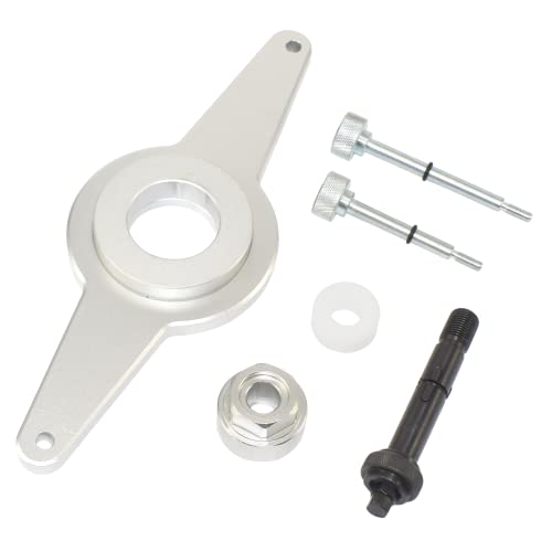 Yuesstloo Vibration Damper Holding Tool Crankshaft Pulley Removal Shock Absorber, Compatible With Audi Seat Skoda Vw 1.8 2.0 4V Tfsi Ea888, Replace T10531, With Carrying Case & Gloves #TOP1