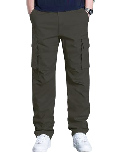 Leriya Fashion Men's Regular Fit Low Rise Cargos Trousers | Cargo Track Pant | Loose Fit | Regular Trouser Loose Fiting | Treck Pent with Multiple Pockets