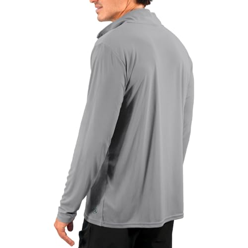 Reel Life Men’s Jax Beach Quarter-Zip UV Long Sleeve – Lightweight UPF 50+ Sun Shirts for Men, Quick-Dry Mens Long Sleeve Sun Protection Shirts Polyester Fishing & Outdoor Quarter Zip Pullover Men2