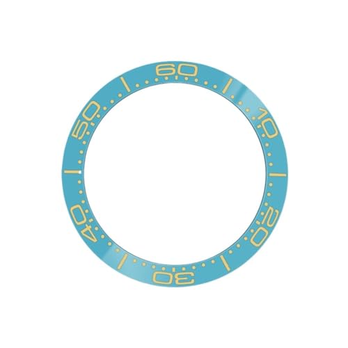 1�� 38mmx30.7mm �V�[�}�X�^�[ �Z���~�b�N�x�[���C���T�[�g �T�uSRPD 300�E�H�b�`�P�[�X 60���C���f�b�N�X �J�[�u�����O�p�[�c�ɓK��(19 Bezel Insert)