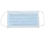 Afluid 4-lagige Chirurgische Maske BFE> 98%, MD CE Klasse I Typ IIR, unsteril, Einweg, Hellblaue Farbe, extra lange 80 cm Schnürung, Anpassungsfähiges Nasenschutz; 12 Box mit 50 Einheit (600 Stück)