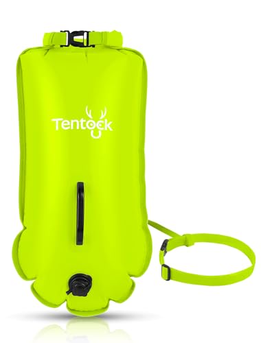 Tentock Boya de Natación Flotador Natación Aire Libre Boya Inflable Bolsa Seca Swim Buoy La boya para Nadadores y triatletas de Aguas Abiertas