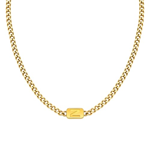 Collier pour homme cadeau de Saint-Valentin Noël anniversaire pendentif lettre