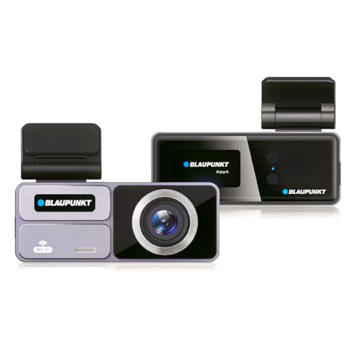 Image of Blaupunkt DC 606 WiFi Dashcam for Car - Full HD 1080p, Wide-Angle, G-Sensor, Loop Recording, Parking Monitor, App Support - SD Card Not Included