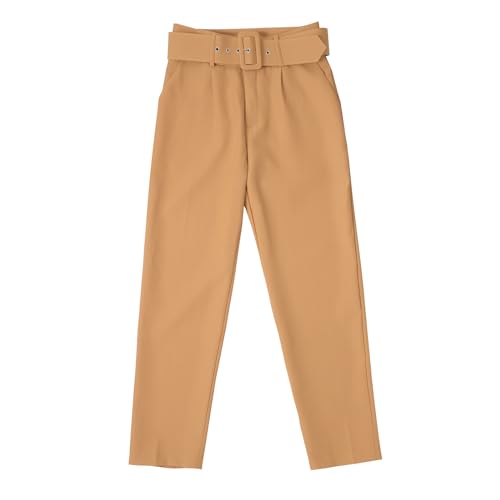 Pantalon de ballet fluide en lin imprimé kaki pour vos journées décontractées
