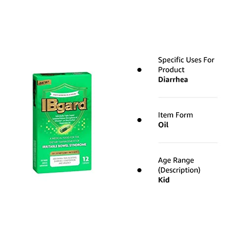 Ibgard 90Miligrams Ultra Purified Peppermint Oil For Irritable Bowel Syndrome (Ibs) 12 Count #TOP1