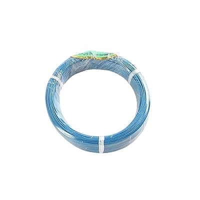 Electrical Wire 5 meters 0.75mm Square High Temperature Wire, 18AWG 0.75mm Square Cable, PTFE Insulation Resistant Tinned Tin, Silver Plated Copper Wrapping Wires(Color:BLUE,Size:Tinned Plated