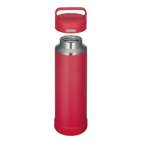 Image of Thermos JOW-1000ID Stainless Steel Vacuum Insulated Water Bottle 1L, Double Wall Thermal Flask, Leak-Proof Wide Mouth Bottle, Keeps Drinks Hot & Cold for Long Hours, BPA Free, Lightweight, Red