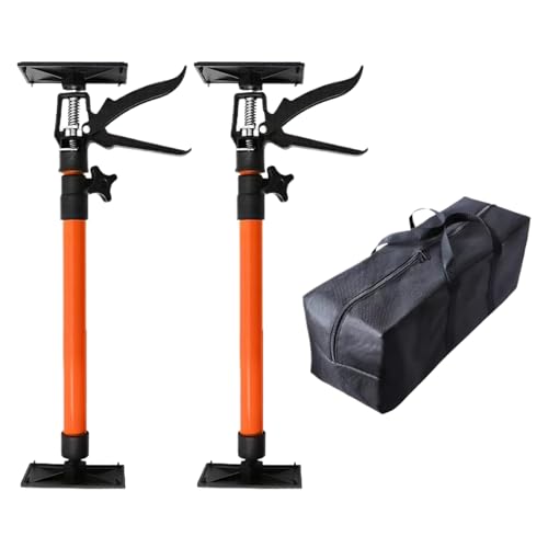 Ylnailky Soporte Ajustable para Gabinetes - 48 a 114 cm Ajustable Tubo Telescópico de Soporte | De Elevación Y Nivelación De 30 kg con Barra Elevadora Y Brazo para Puertas De Muebles Paneles Sofás