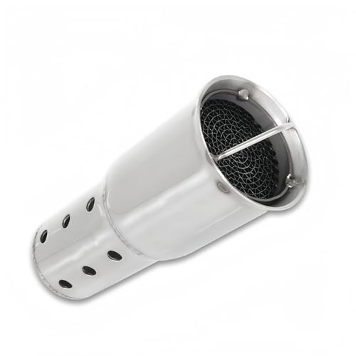 Dubxon インナーサイレンサー インナーバッフル サイレンサー 触媒型 消音 排気 高耐久 軽量 汎用 マフラー オートバイ 排気騒音を低減するために使用されます (50.8 x 120mm)