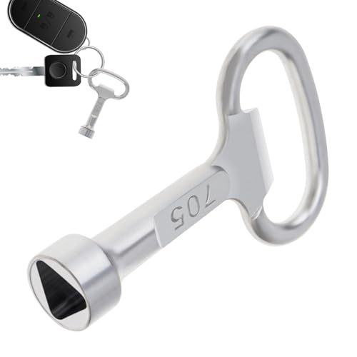 Llave de vaso triangular, llave de tubo triangular, llave de gabinete eléctrico, caja de medidor de aleación Ga-s K-ey, válvula de agua de grifo Ke-y, herramienta multiusos para puerta de ascensor