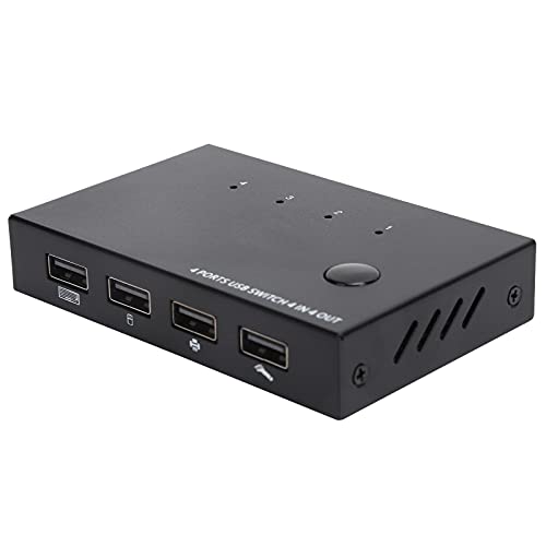 KVM Switches, 4 in 4 Out Switch USB Meerdere Poorten Signaalbron Converter voor Share Printers/Toetsenborden/Muis/U Disk… - Image 7