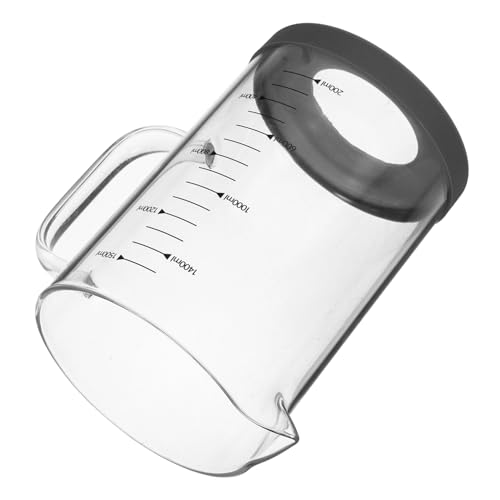 Alipis Misurino in Vetro con Manico Bicchiere Graduato per Liquidi Espresso e Bevande Strumento Preciso per Cucina e Preparazione Drink