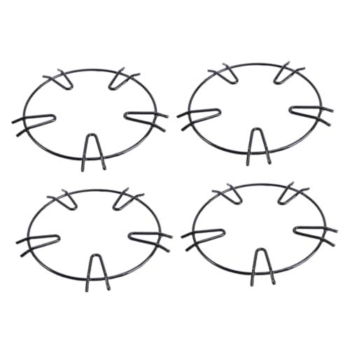 Gadpiparty 4 Piezas Soporte para Cocina de Gas Redondo de Estable y Antideslizante Compatible con Ollas y Sartenes para Estufas y Parrillas