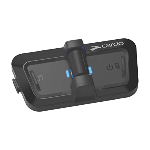 Cardo Noir, Système de Communication de Casque PACKTALK Outdoor, idéal pour Le Ski, Le Snowboard et Le Cyclisme (Blanc, lot Unique) Mixte, Emballage
