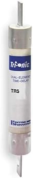 Mersen TRS-R Tri-Onic Time-Delay/Class RK5 Fuse, 600VAC/600VDC, 200kA AC/100kA DC, 110 Ampere, 1-13/16" Diameter x 9-5/8" Length