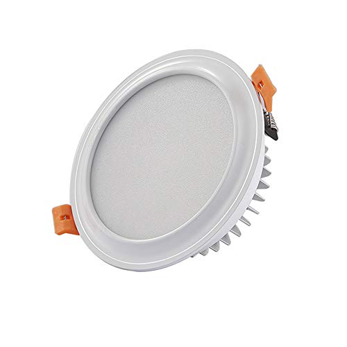 Spotlight de lampe LED encastré 7W mince en aluminium rond blanc pour plafond