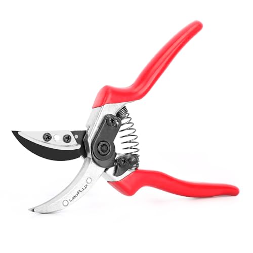 LeafLux Rose Floral Scissors,Pruning Shears, SK5 Steel Blade with Anti-Rust Coating, Flower Handheld...