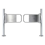 Schwingtor Zum Supermarkteingang, 2-Wege Sicherheit Tor,Zugangstüren Aus Edelstahl Mit Automatischem Verschluss,Für Bibliothek Speichern(170cm/67in)