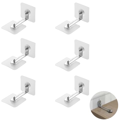 6 piezas Anclajes Muebles Anclajes, Anclaje de Muebles, Muebles Anclaje de Pared, Adecuado para Bastidores, Gabinetes, Cajones, Gabinetes de TV