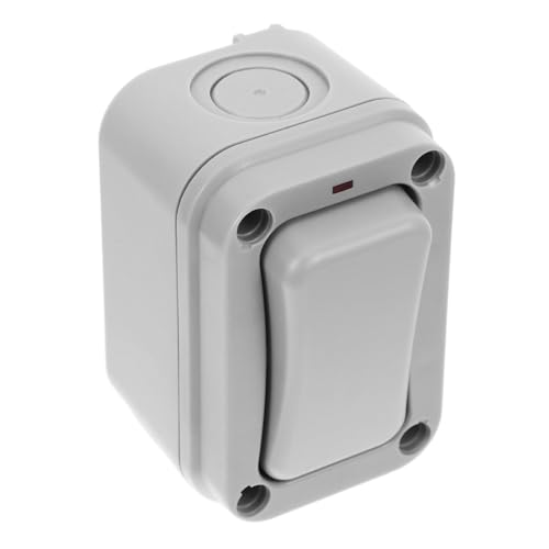UKCOCO botón de timbre impermeable Interruptor impermeable Timbre de puerta impermeable placa de timbre de puerta exterior cubierta de timbre al aire libre Dark Grey