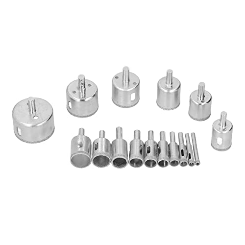 Juego de Brocas Diamante 15 Piezas 6mm a 50mm miniatura 6