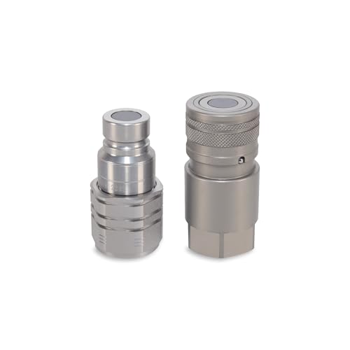 Image of 1 /2″ Flat Face Hydraulic Quick Couplers Set - 1 /2″ SAE Port