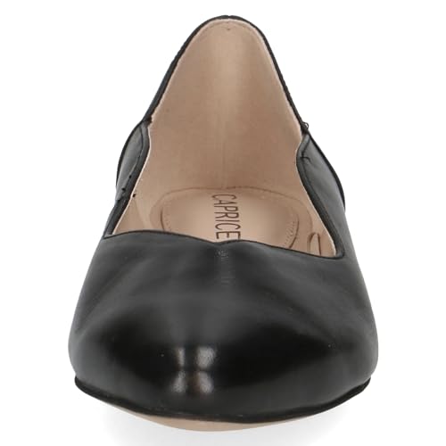 CAPRICE Damen Pumps 9-22200-42 Schwarz Strukturiert G-weite Ballerina, Schwarz Strukturiert, 38 EU Weit – Ansicht 3