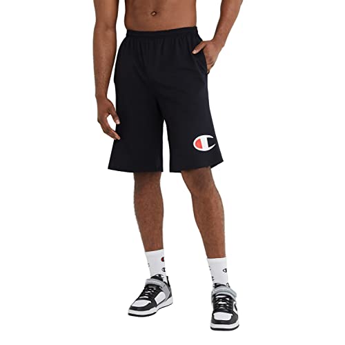 Champion Men's Graphic Jersey Short, Black, Large #TOP3