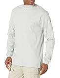 Bulwark FR Flame Resistant 6.25 oz Cotton Long Sleeve Tagless T-Shirt, Rib-Knit Cuff, Grey, X Large