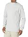 Bulwark Flame Resistant 6.25 oz Cotton Long Sleeve Tagless T-Shirt, Rib-Knit Cuff, Grey, X Large