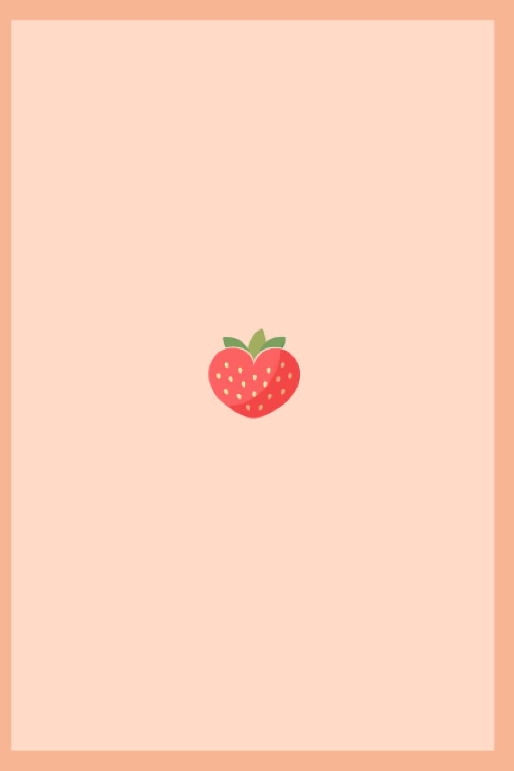 Independently published Cute Strawberry Heart Small Bullet Journal 6 x 9 in / 15.24 x 22.86 cm