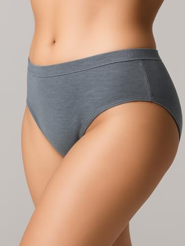 Image of Women's Soft Cotton Mid-Rise Bikini Briefs | Pack of 2 | Seamless Feel | Stretchable & Breathable Everyday Underwear | Comfortable Fit