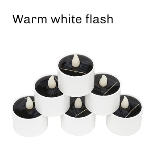 Velas Solares LED recargables impermeables con luz sin llama para iluminación exterior 4