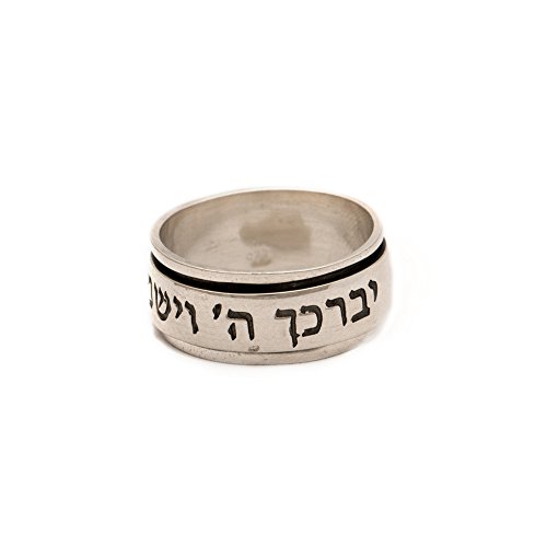 Bague bénédiction spinning argent : alliance anti-anxiété femme et pierres colorées