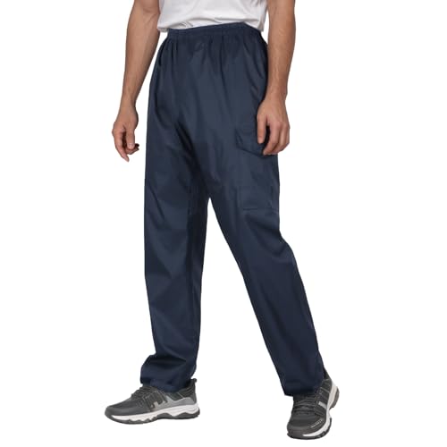 Ynport Crefreak Herren wasserdichte Überhosen - Winddichte, Leichte, Dicke Outdoor-Regenhosen für Wandern, Golf, Angeln, Radfahren, Blau, S Ynport Crefreak Herren wasserdichte Überhosen - Winddichte, Leichte, Dicke Outdoor-Regenhosen für Wandern, Golf, Angeln, Radfahren, Blau, S