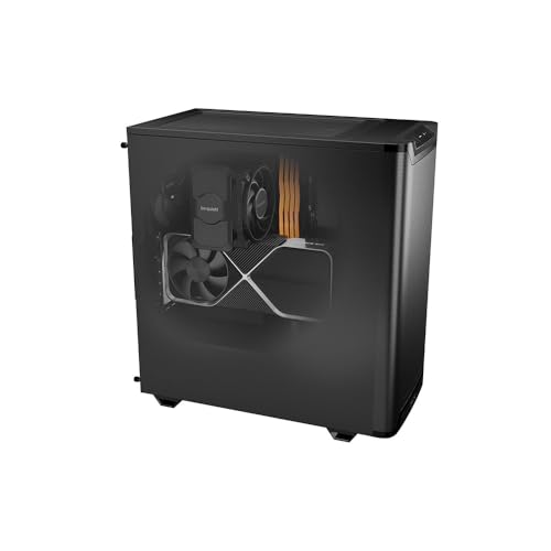 Image of be quiet! Pure Base 501 Airflow Black ATX Case | 2 Preinstalled Pure Wings 3 140mm PWM Fans | Optimized Air Pressure | Compact PC Case | Vertical GPU Installation | USB 3.2 Gen. 2 Type C | BG074