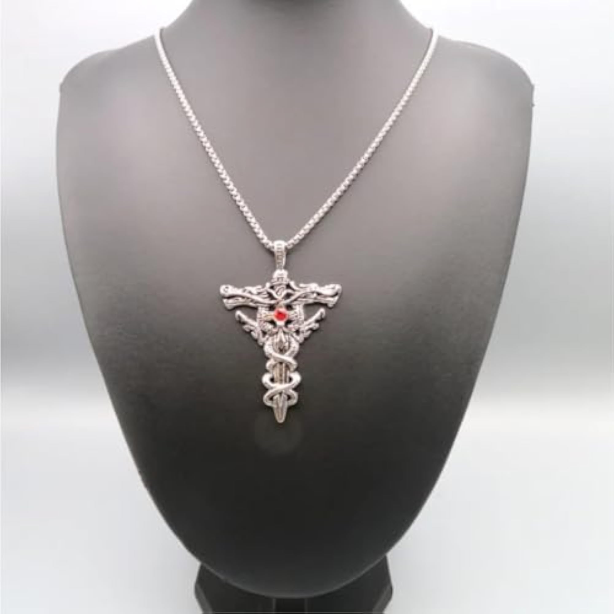 Men's Locket Pendant Necklace, Stylish Chain Design