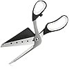COM-FOUR® pizzaschaar met serveerblad, pizzasnijder met roestvrijstalen messen en geïntegreerde pizzaschep (1x pizzaschaar 27 cm)