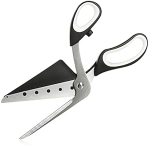 COM-FOUR® pizzaschaar met serveerblad, pizzasnijder met roestvrijstalen messen en geïntegreerde pizzaschep (1x pizzaschaar 27 cm)