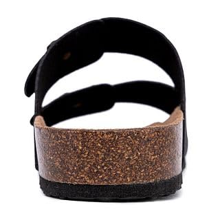 Image of Nautica Men's Sandals - Casual Slides with 2 Adjustable Buckle Straps and Cork Footbed for Ultimate Comfort and Style (Regular /Wide Width, Big Size)