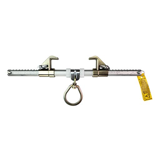 Frontline Fall Protection ST14SH Steel I-Beam Easy Slider Beam Walker for 3.5″-14″ | 5,000 Lbs Breaking Strength | ANSI & OSHA Compliant | Sliding Anchor