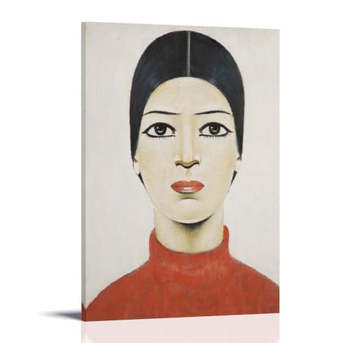 Portrait d'Ann Impression sur toile de Laurence Stephen Lowry, œuvre pleine d'émotion