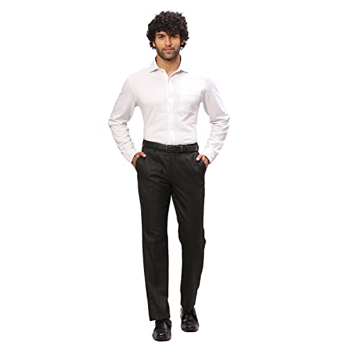 Image of Park Avenue Men's Regular Fit Polyester Blend Trousers